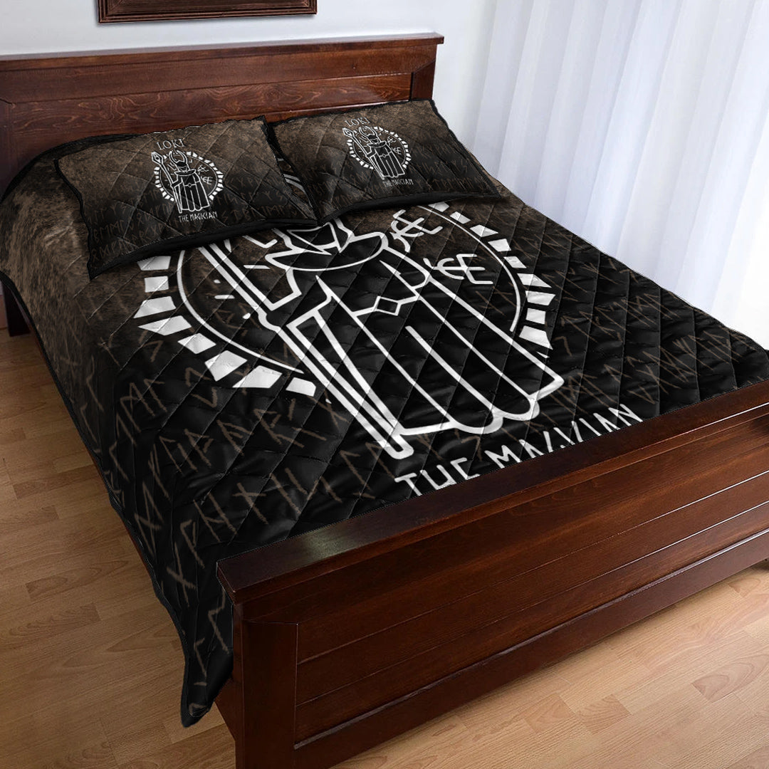 Viking Quilt Bedding Set Loki The Magician