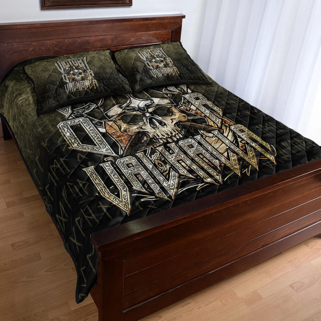 Viking Quilt Bedding Set Victory or Valhalla Ver05