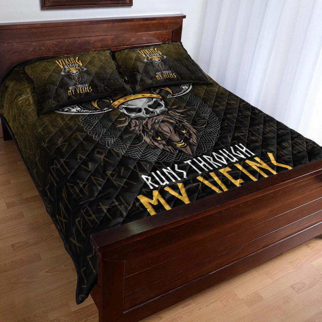 Viking Quilt Bedding Set Viking Blood Run Through My Veins Ver03