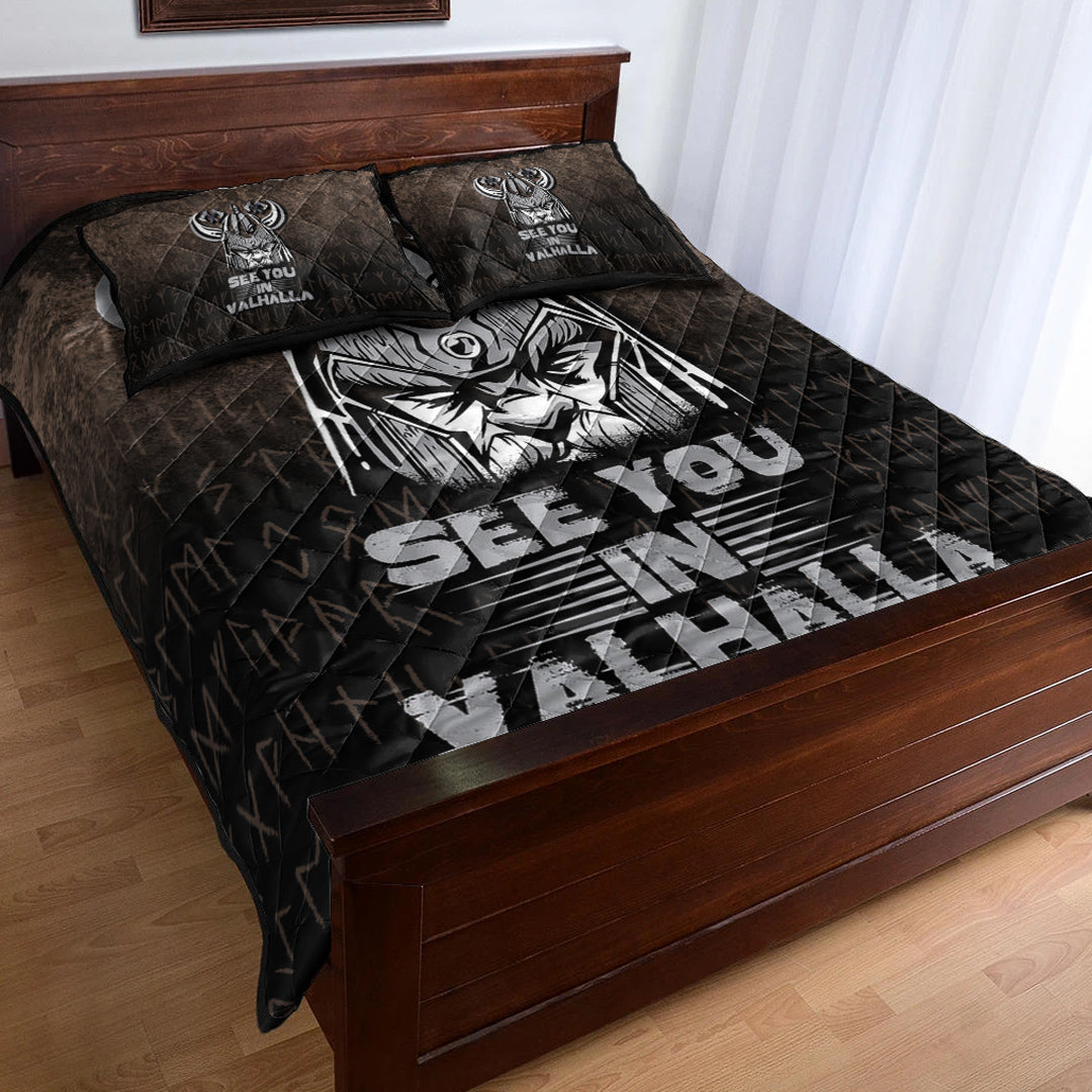 Viking Quilt Bedding Set See You In Valhalla Ver01