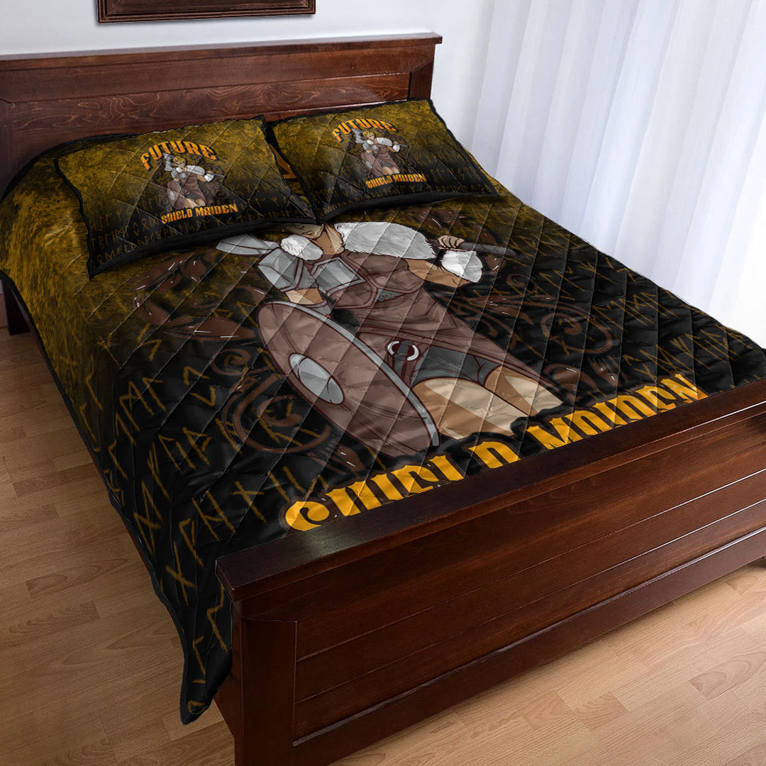 Viking Quilt Bedding Set Viking Future Shield Maiden