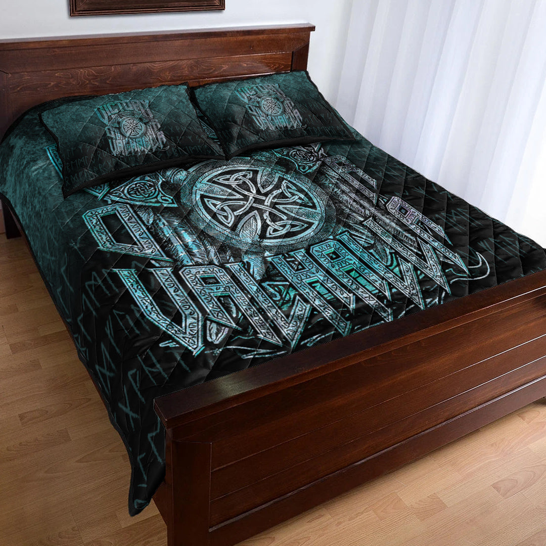 Viking Quilt Bedding Set Victory or Valhalla Ver01