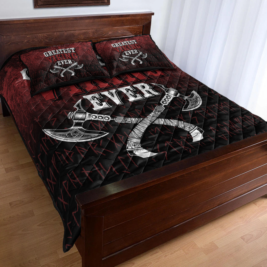 Viking Quilt Bedding Set Greatest Viking Ever