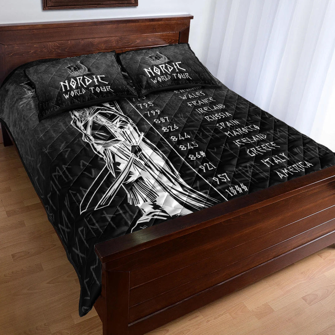 Viking Quilt Bedding Set Nordic World Tour