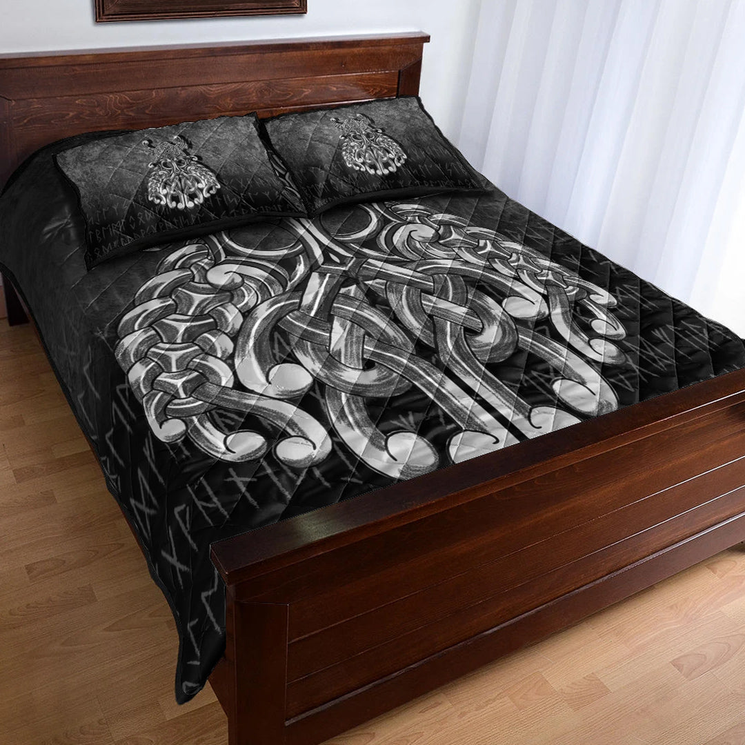 Viking Quilt Bedding Set Viking Odin Valhalla