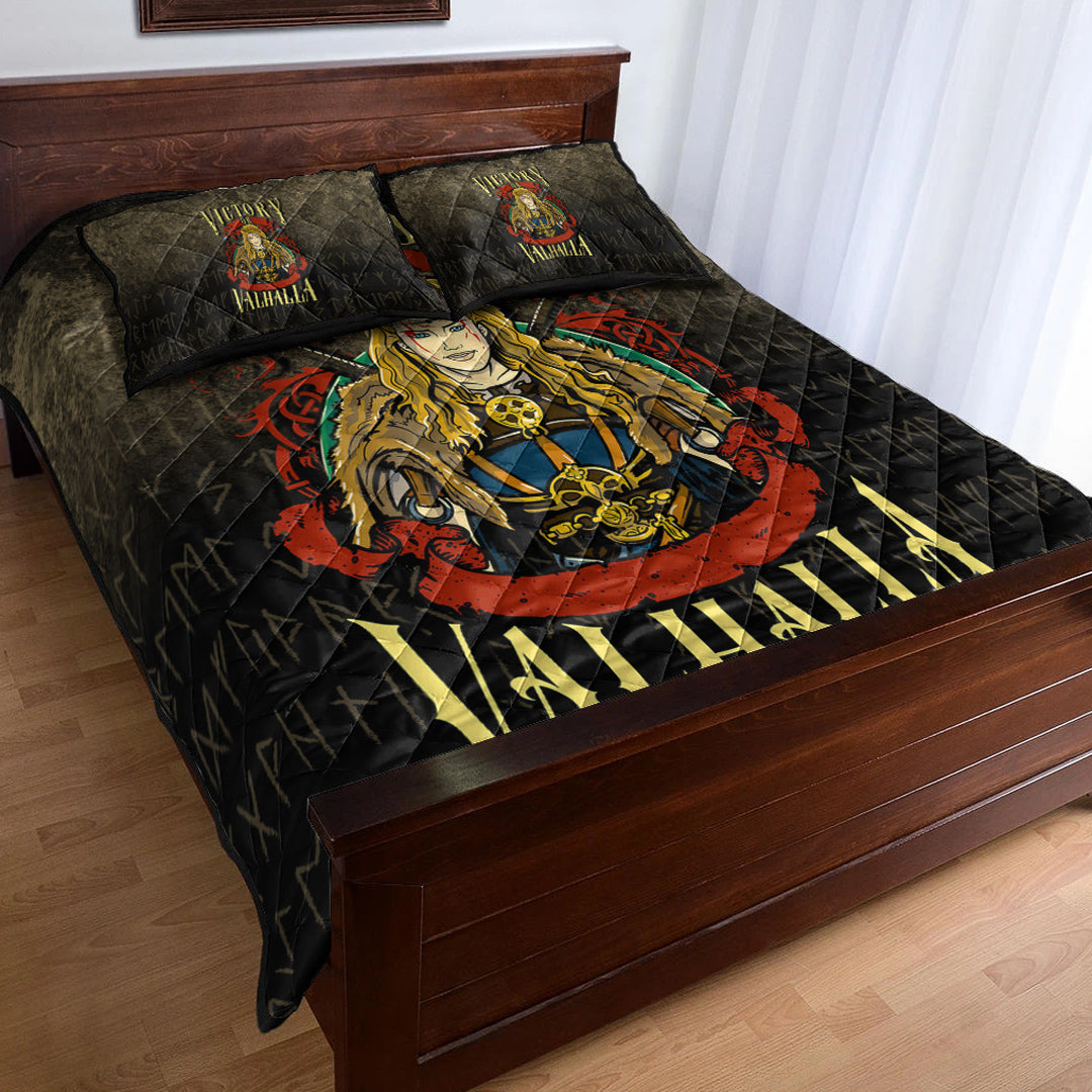 Viking Quilt Bedding Set Victory or Valhalla Ver04