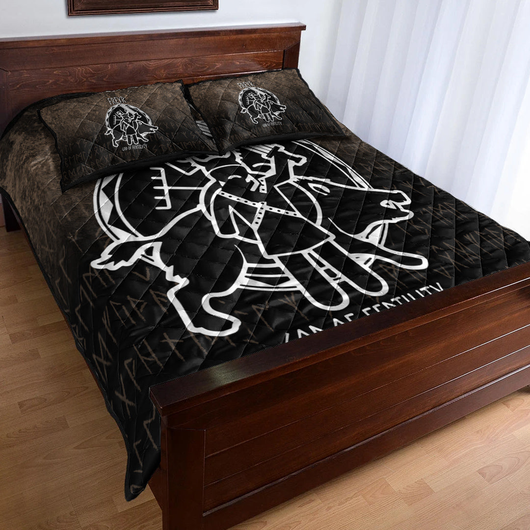 Viking Quilt Bedding Set Freyr God Of Fertility