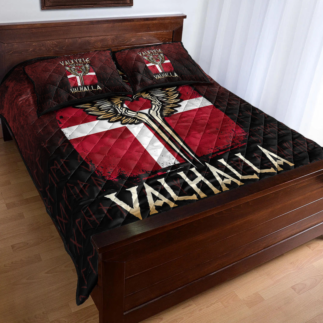 Viking Quilt Bedding Set Valkyrie Your Ride to Valhalla Austria