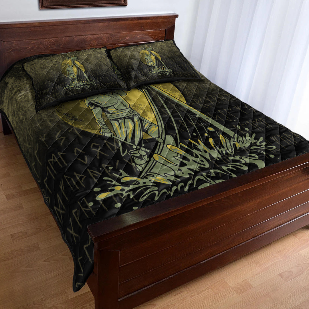 Viking Quilt Bedding Set Victory or Valhalla Drakkar Ver01