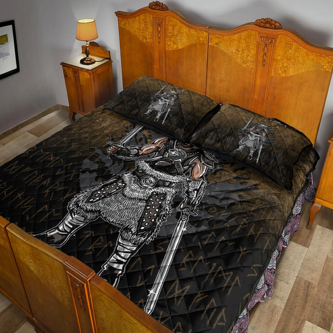 Viking Quilt Bedding Set Viking Dark Warrior