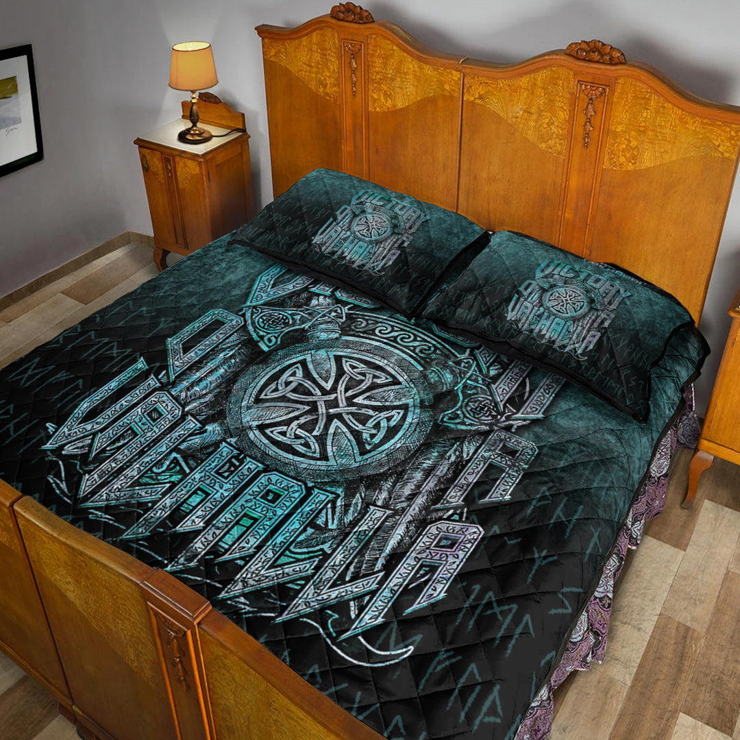 Viking Quilt Bedding Set Victory or Valhalla Ver01