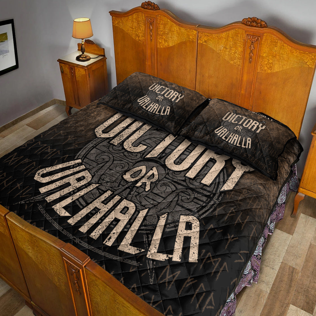 Viking Quilt Bedding Set Victory or Valhalla Ver03