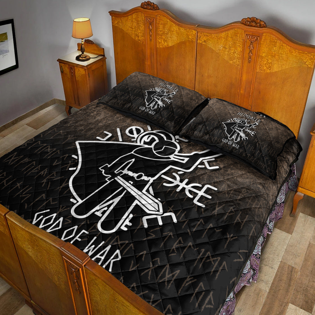 Viking Quilt Bedding Set Heimdallr God Of War