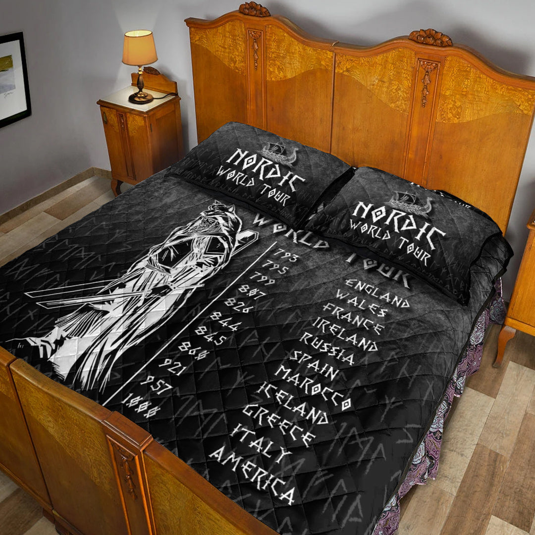 Viking Quilt Bedding Set Nordic World Tour