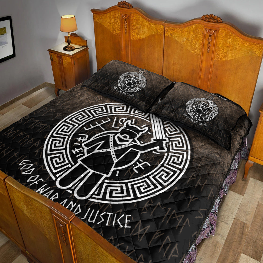 Viking Quilt Bedding Set Tyr God Of War And Justice