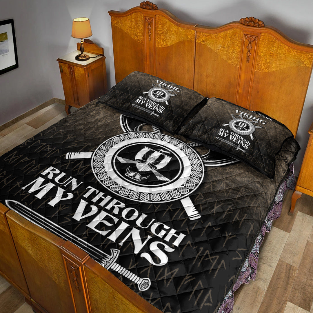 Viking Quilt Bedding Set Viking Blood Run Through My Veins Ver05