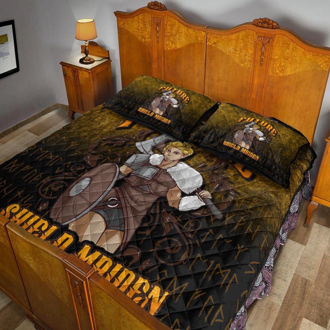 Viking Quilt Bedding Set Viking Future Shield Maiden