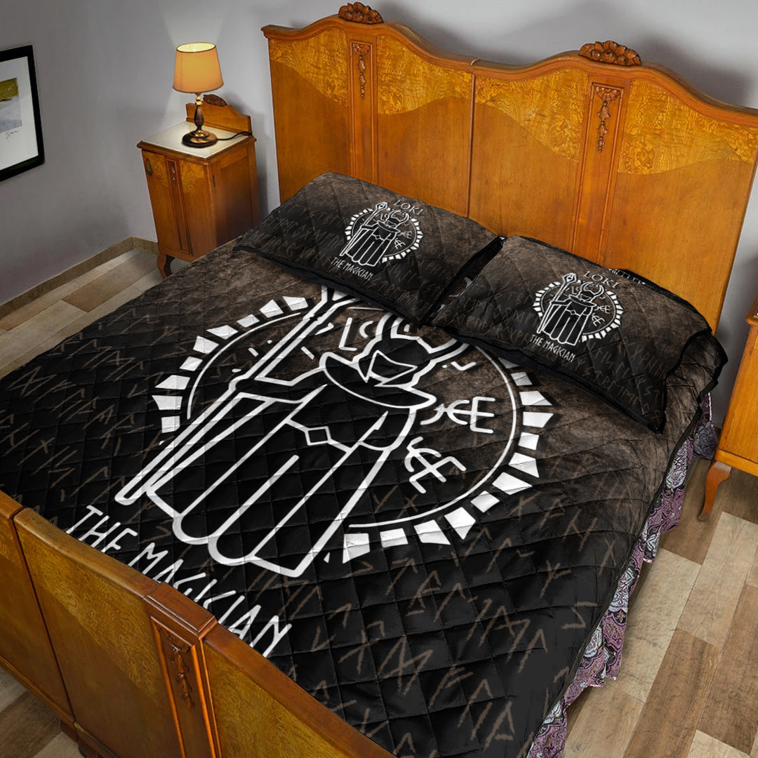 Viking Quilt Bedding Set Loki The Magician