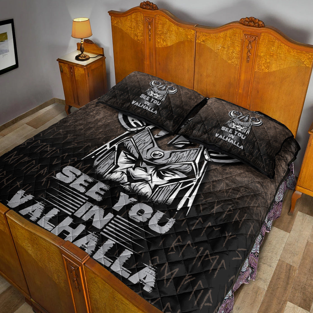 Viking Quilt Bedding Set See You In Valhalla Ver01