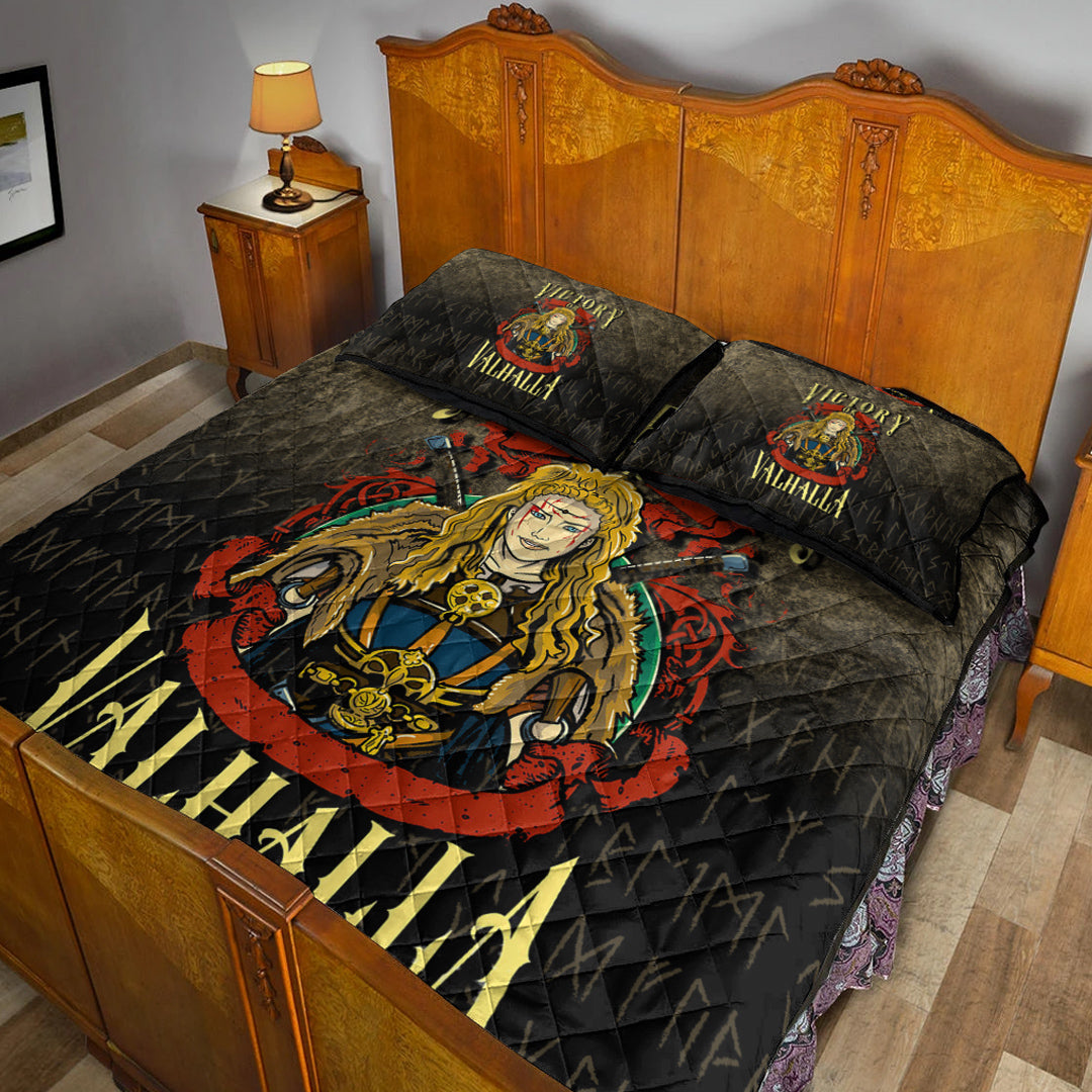 Viking Quilt Bedding Set Victory or Valhalla Ver04