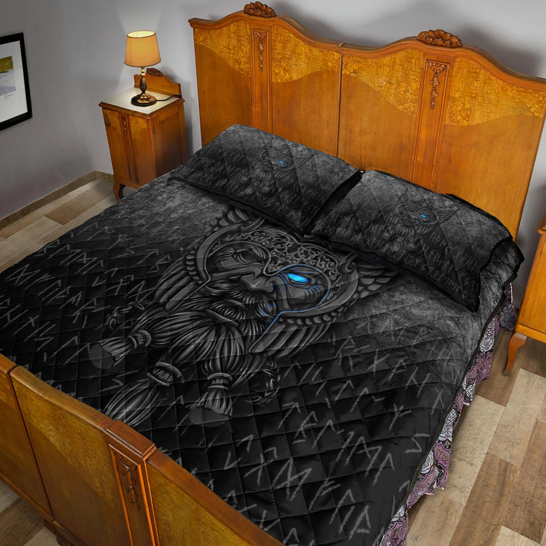 Viking Quilt Bedding Set Viking Odin Allfather In Asgard Special Version