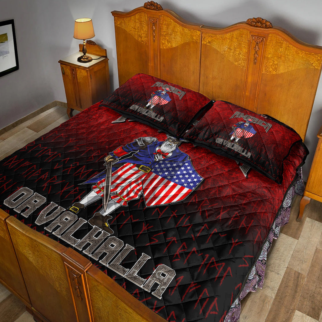 Viking Quilt Bedding Set America Or Valhalla Ver01