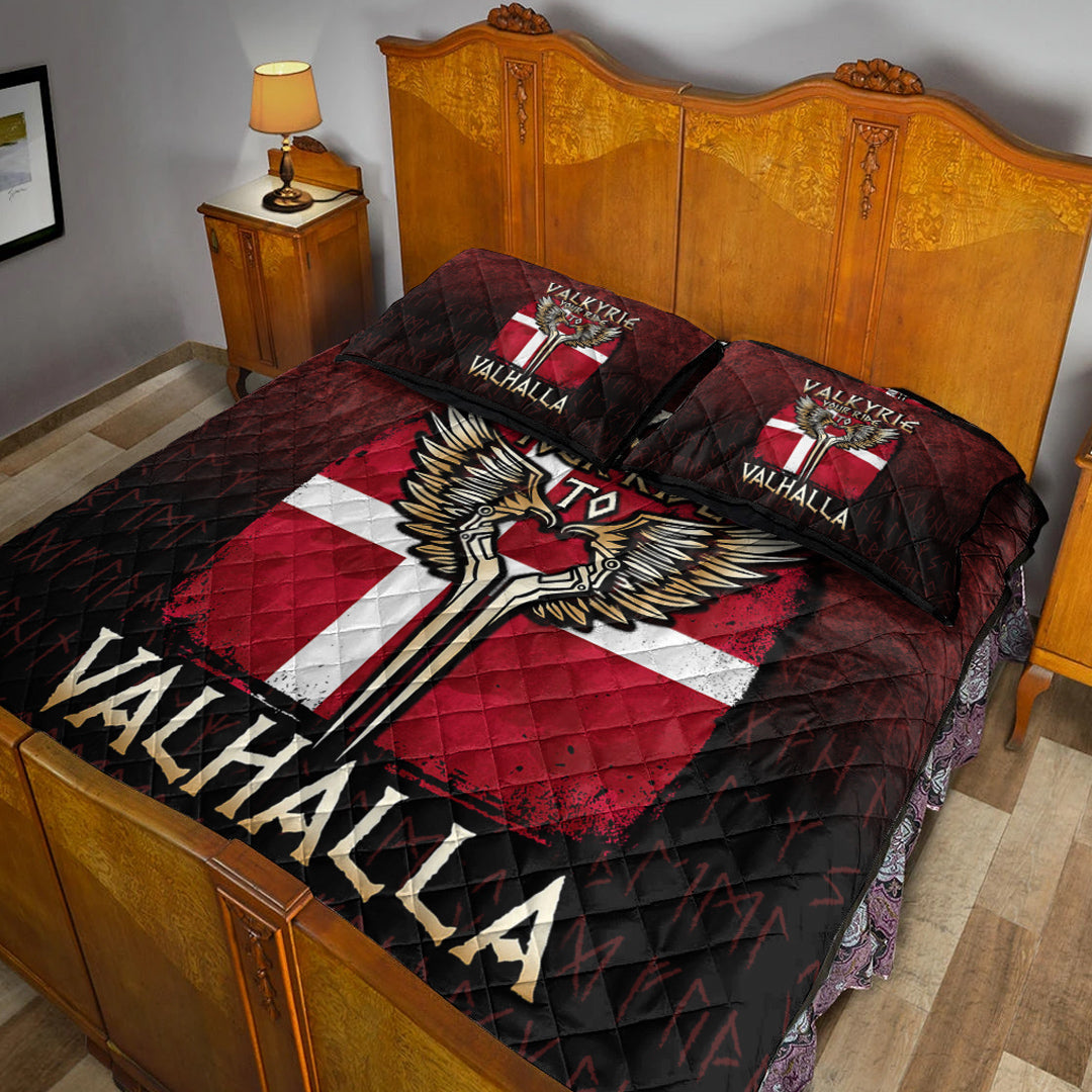 Viking Quilt Bedding Set Valkyrie Your Ride to Valhalla Austria