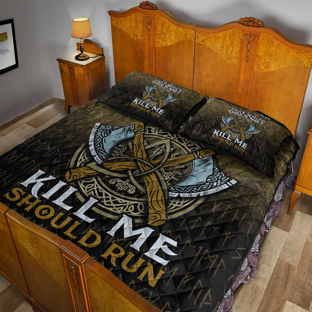 Viking Quilt Bedding Set That Wich Does Not Kill Me Should Run