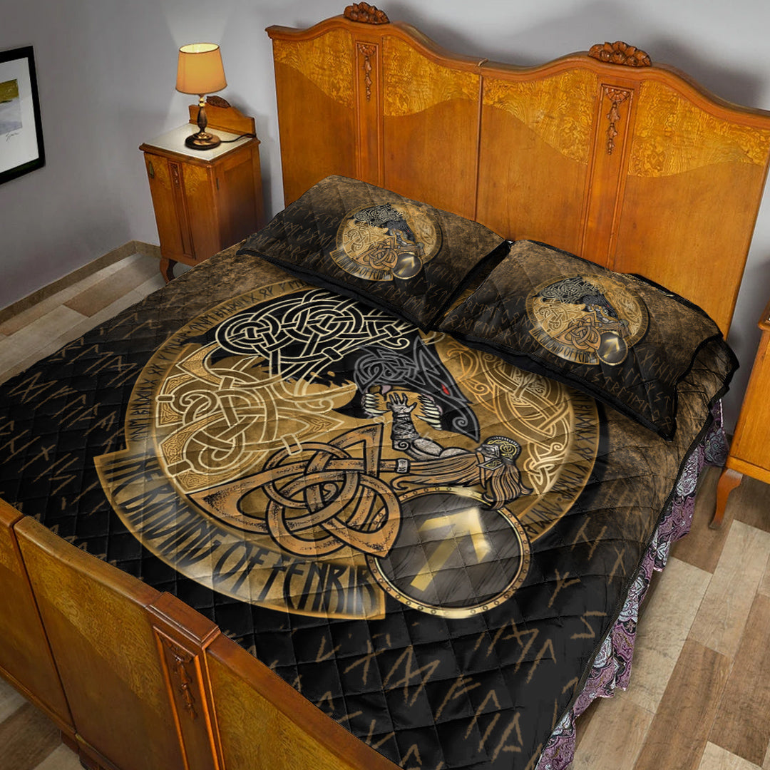 Viking Quilt Bedding Set The Binding of Fenrir