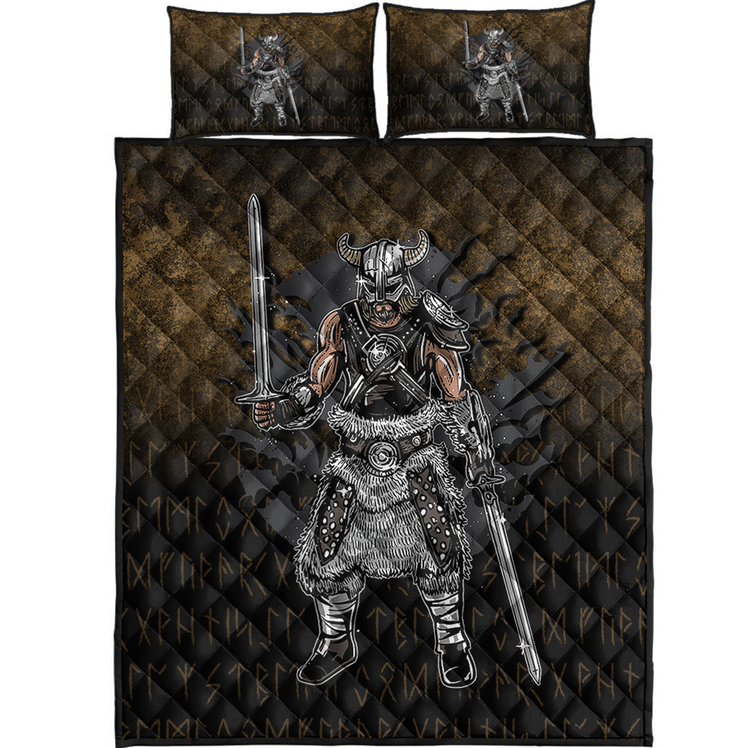 Viking Quilt Bedding Set Viking Dark Warrior