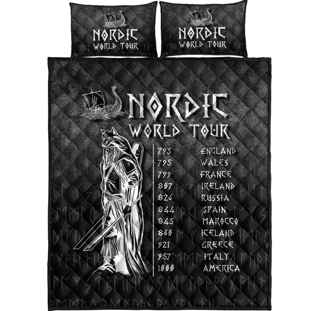 Viking Quilt Bedding Set Nordic World Tour