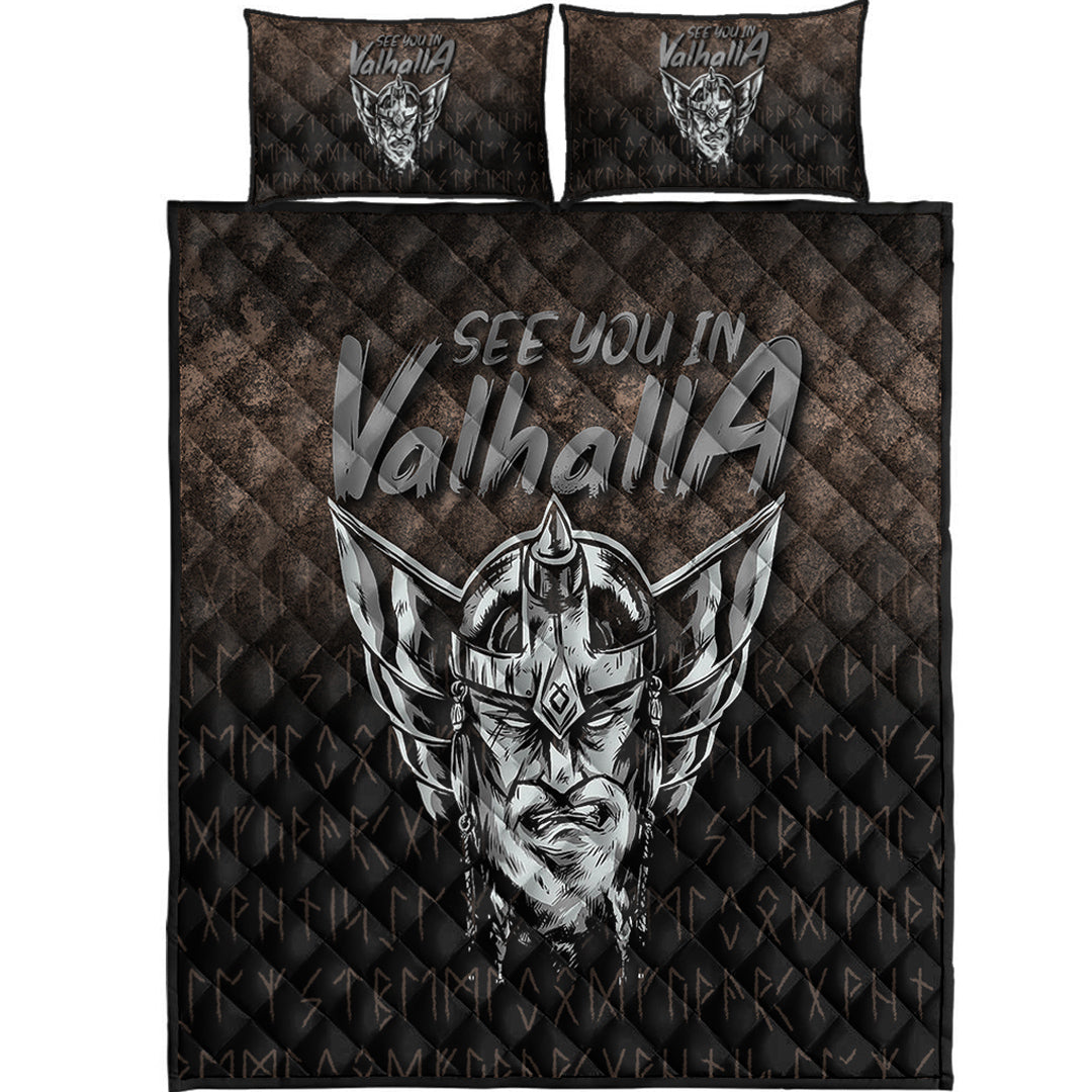 Viking Quilt Bedding Set See You In Valhalla Ver02