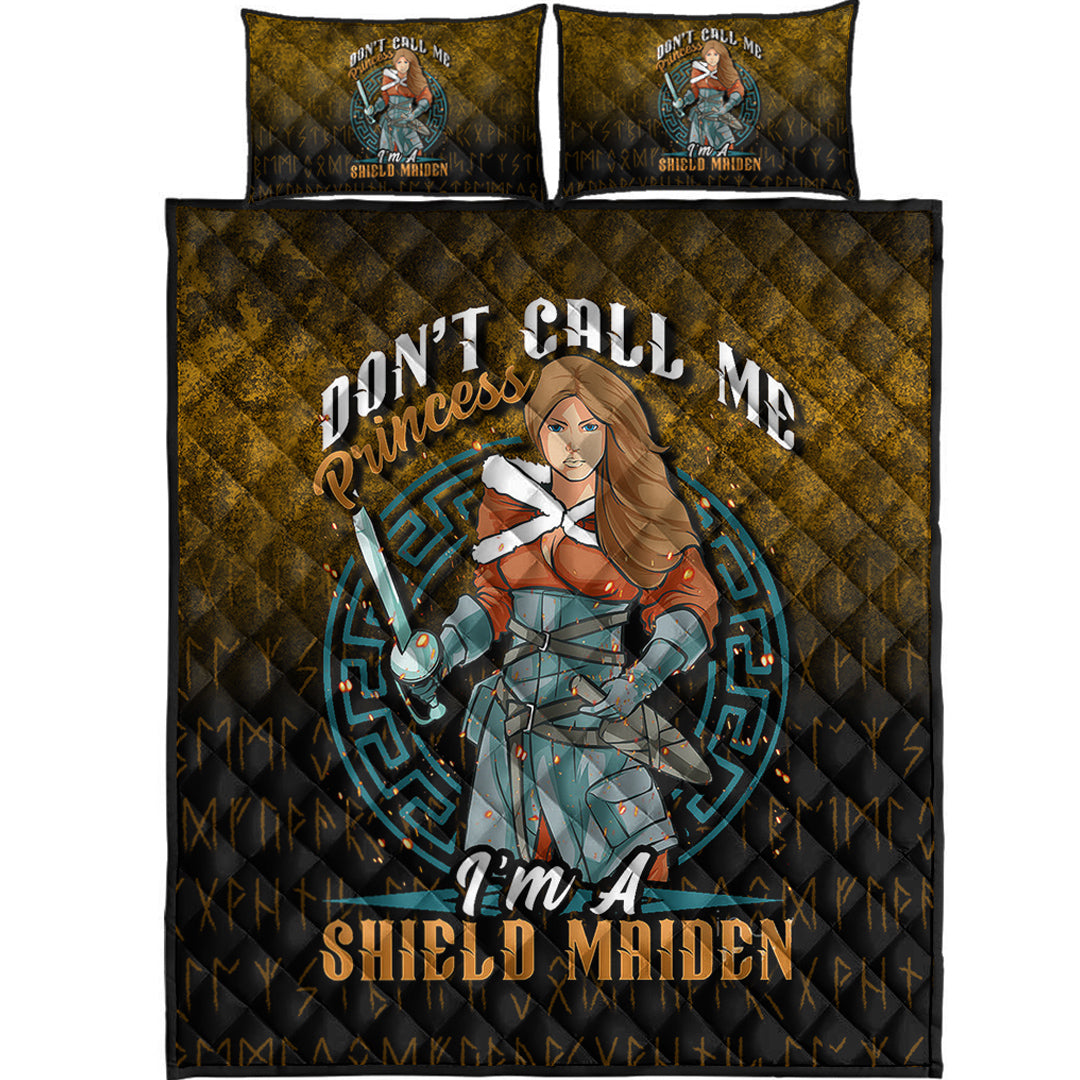 Viking Quilt Bedding Set Im A Shield Maiden