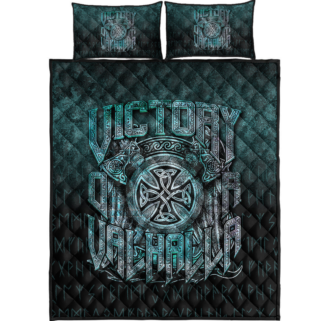 Viking Quilt Bedding Set Victory or Valhalla Ver01