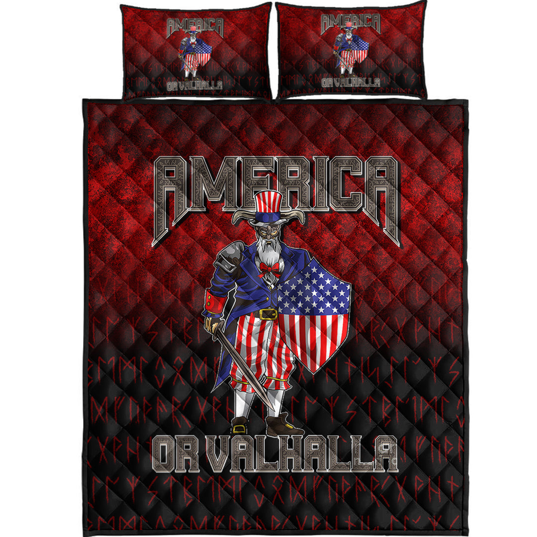 Viking Quilt Bedding Set America Or Valhalla Ver01