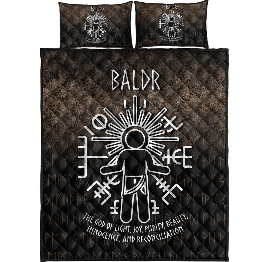 Viking Quilt Bedding Set Baldr God