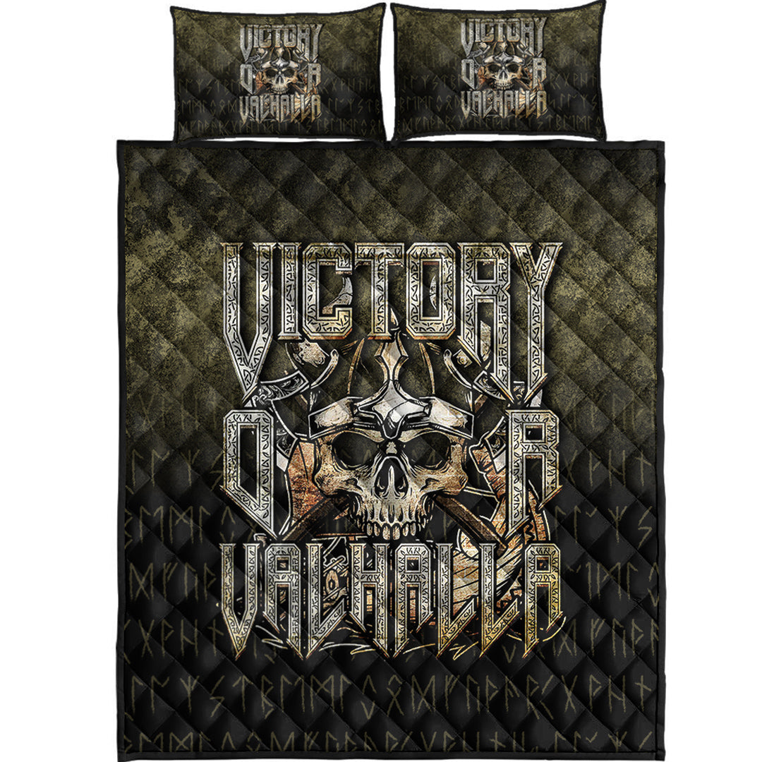 Viking Quilt Bedding Set Victory or Valhalla Ver05