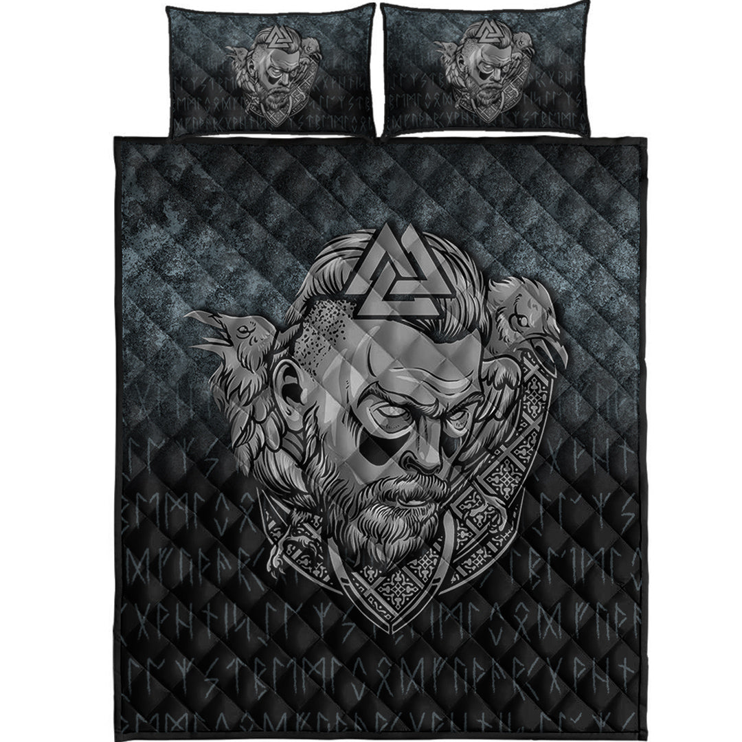 Viking Quilt Bedding Set Victory or Valhalla Warrior Ver01