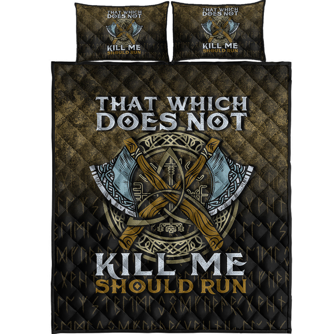 Viking Quilt Bedding Set That Wich Does Not Kill Me Should Run