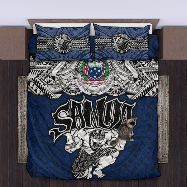 Samoa Warrior Quilt Bed Set