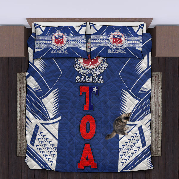 TOA Samoa Rugby Quilt Bed Set