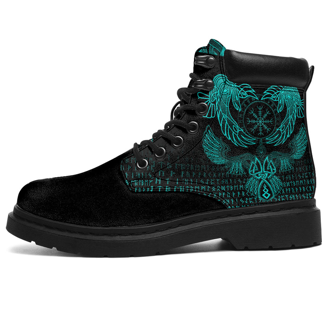 Viking All Season Boots Raven Of Odin Cyan