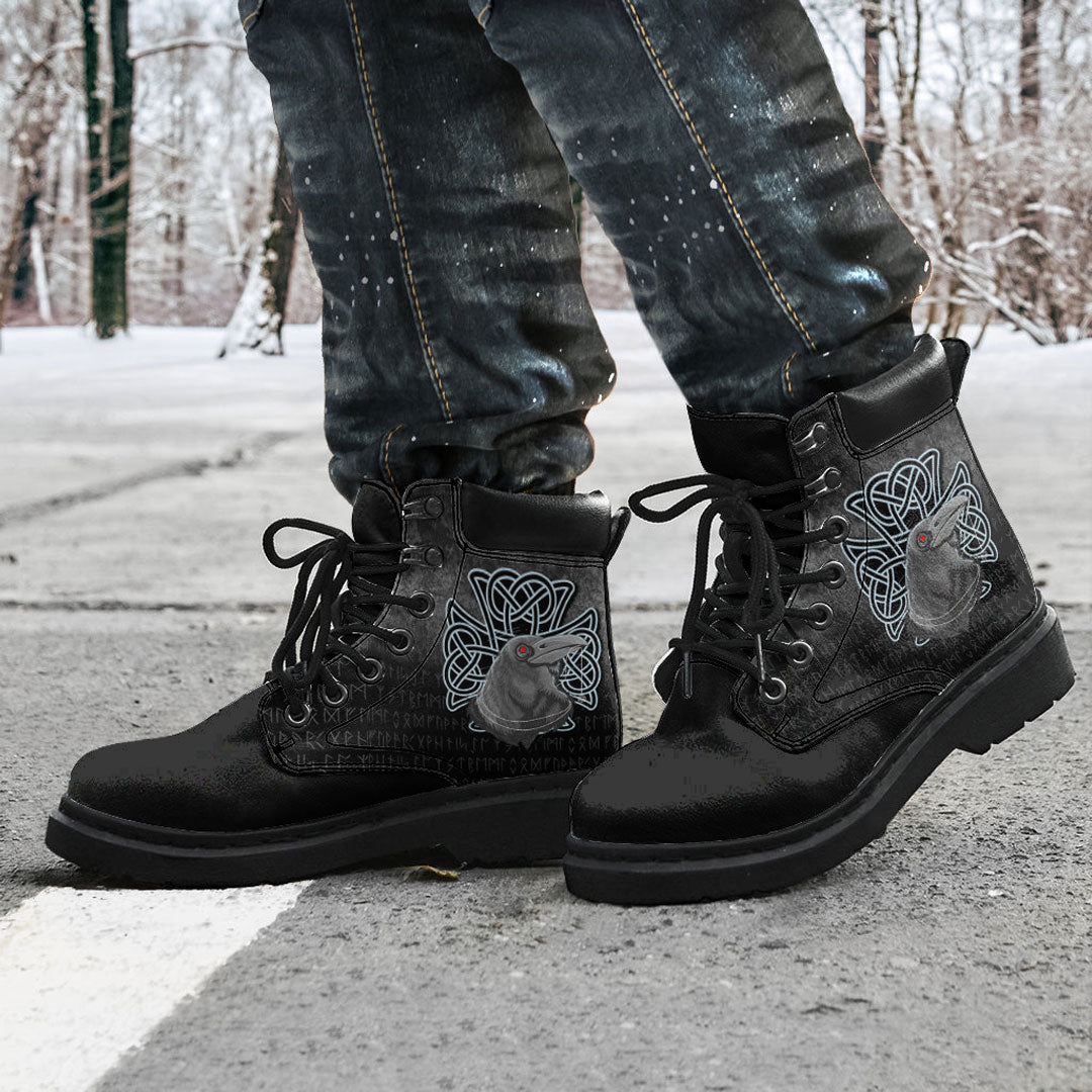 Viking All Season Boots Raven Viking Warrior Norse