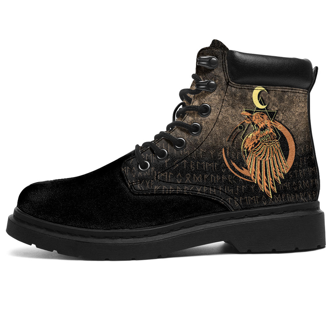 Viking All Season Boots Raven Viking Warrior Valhalla Norse