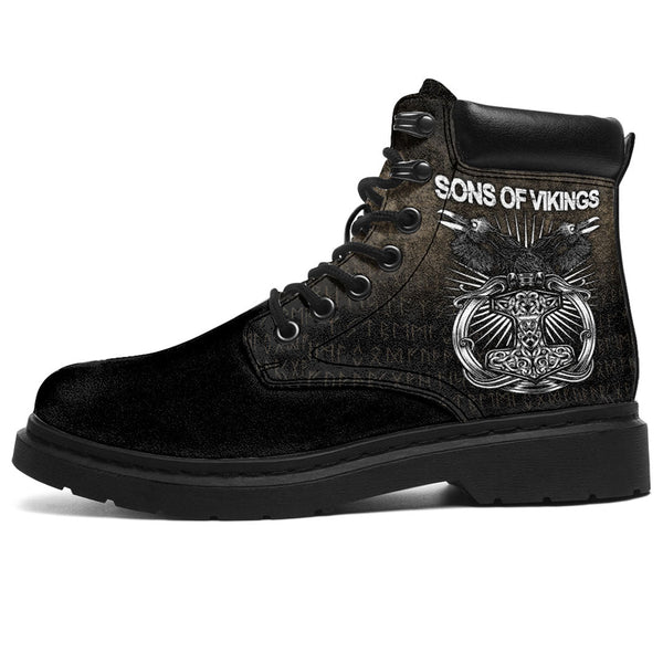 Viking All Season Boots Ravens Mjolnir