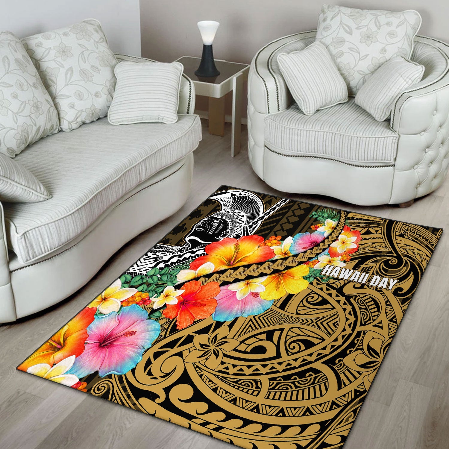 Hawaii Day King Kamehameha Area Rug