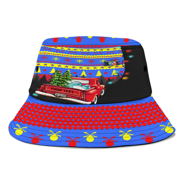 Reunion Bucket Hat Coat Of Arms Christmas Style