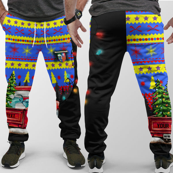 Reunion Jogger Pant Coat Of Arms Christmas Style