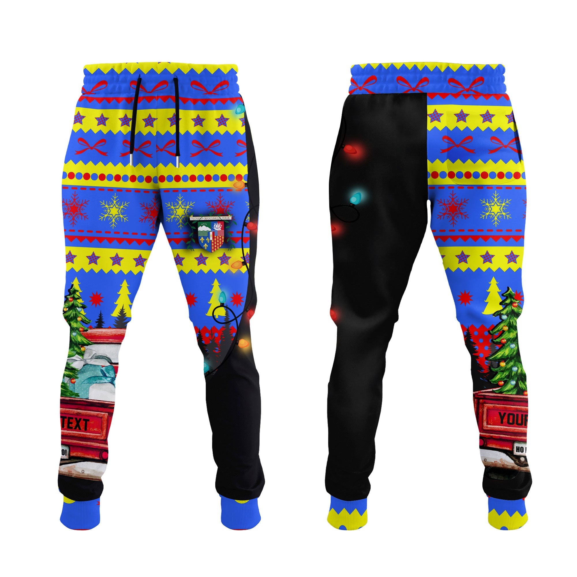 Reunion Jogger Pant Coat Of Arms Christmas Style