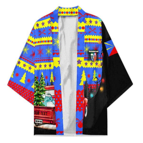 Reunion Kimono Coat Of Arms Christmas Style